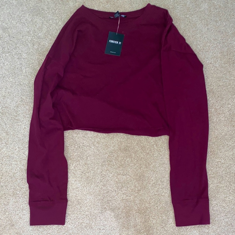 Maroon Forever 21 Crop Top